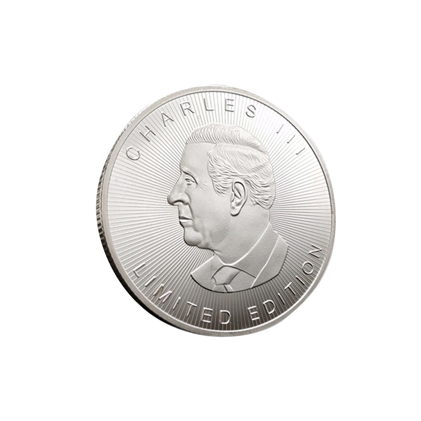 

Канадская золотая монета «Кленовый лист» Интересная коллекционная монета Памятная монета «Кленовый лист» Праздничная памятная монета One Size серебряный