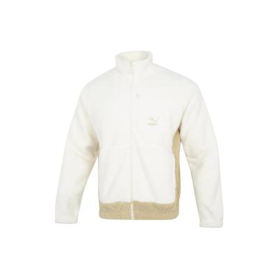 Puma Jakker Unisex Hvid Stå krave Moderat Andre (Unisex) Jakker 539914 93