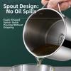 304 Stainless Steel Oil Dispenser Bottle 201 Stainless Steel Oil Filter Pot  Used for Storage
