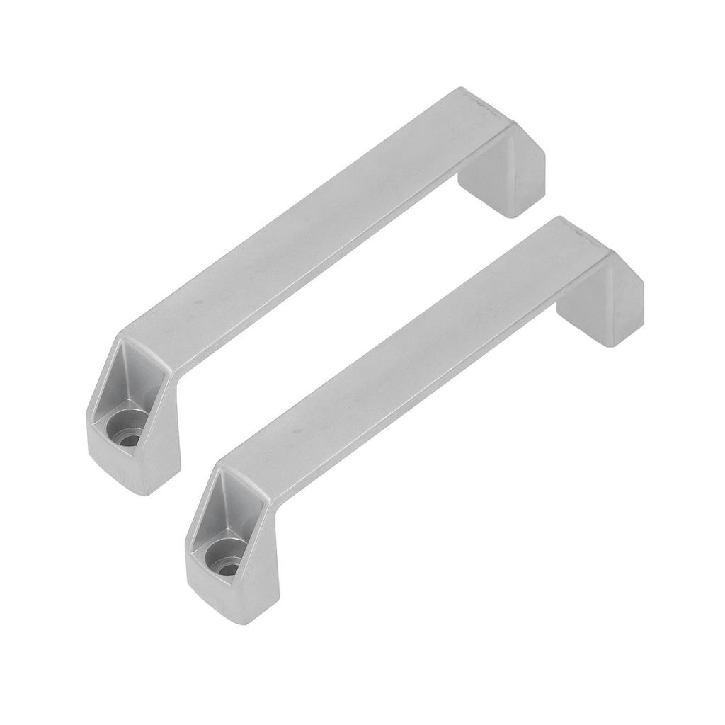 2 Pcs Door Handle Pull 180mm Hole Spacing Aluminum Alloy High Strength Cabinet Pull Modern Gate Handle Silver