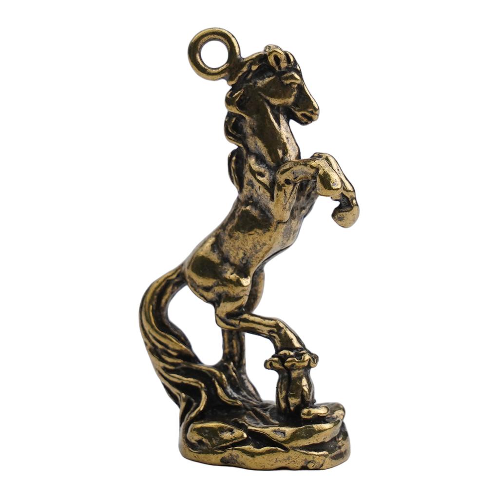 Copper Horse Figurines Small Cute Home Desktop Decor Keychain Horse Office Living Room Tea Table Sculpture 2026 Horse Statue
