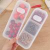 Refrigerator Freezing Organizer Square Storage Box Reusable Food Container Fruit Vegetables Storage Box Kitchen Storage Supplies
