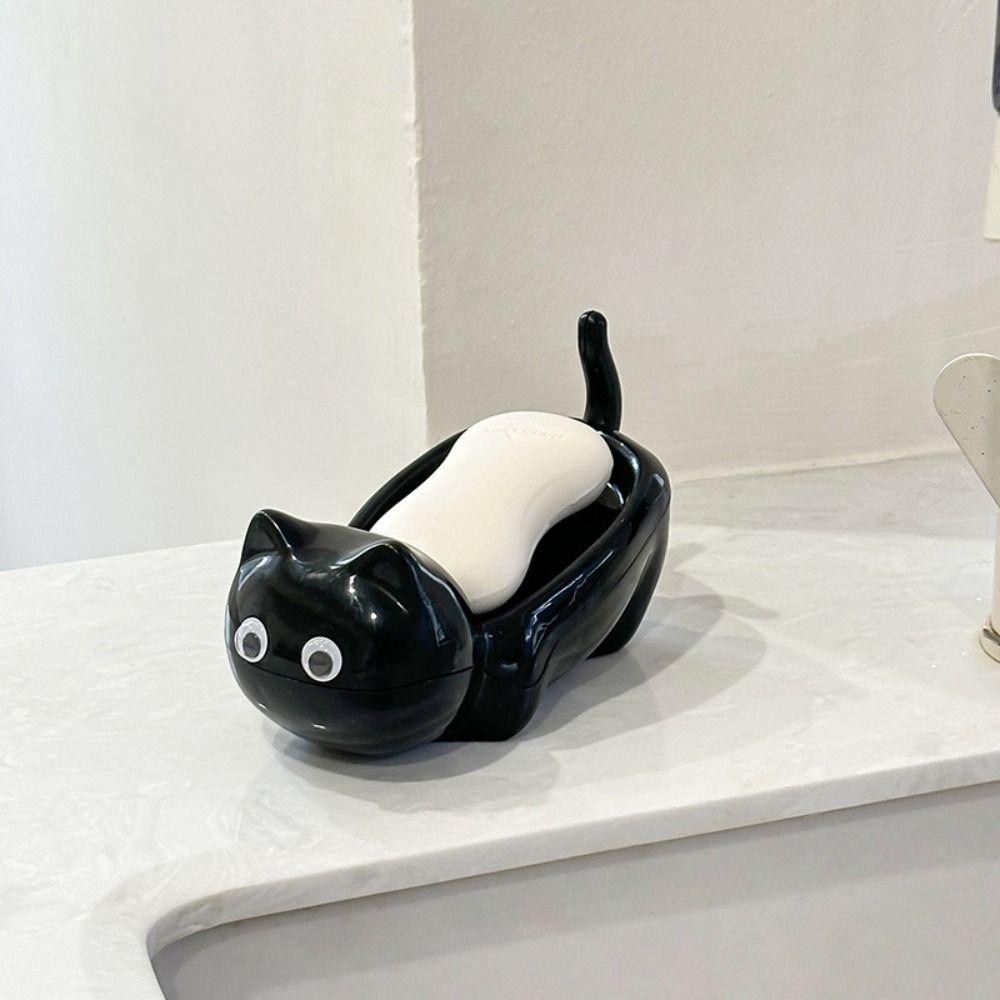 Creative Cat Soap Box Exquisite Soap Holder Tray Container Storage Rack  Toilet