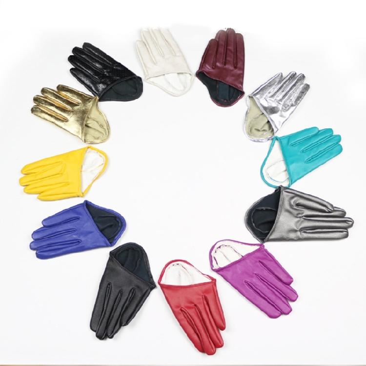 Half Hand Gloves Backless Detailing Lightweight Faux Leather Enhances Outfits For Photography Or Commuting