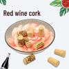 Red Wine and Champagne Cork Storage Jar with High-Density Synthetic and Natural Glass Bottle Stoppers