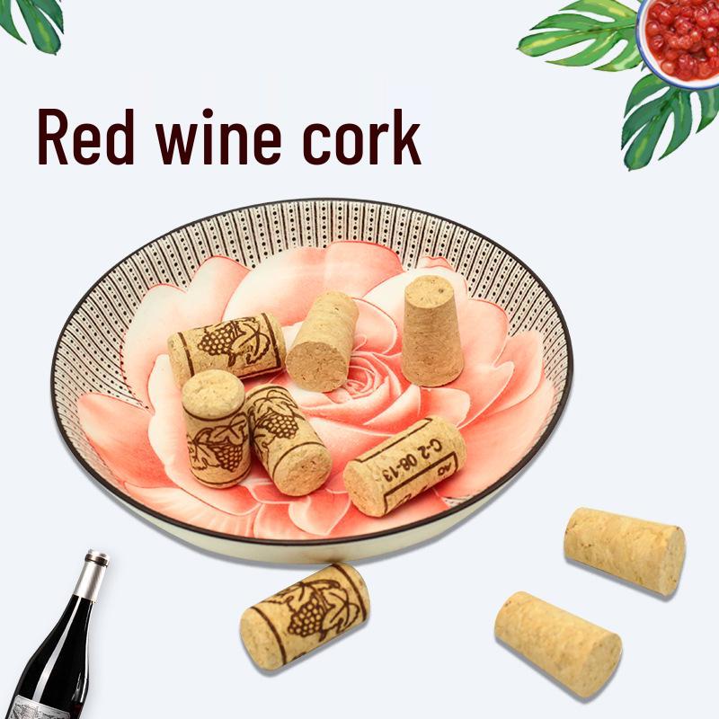 Red Wine and Champagne Cork Storage Jar with High-Density Synthetic and Natural Glass Bottle Stoppers