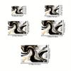 Marble Area Rug, Polyester Non Slip, Washable Low Pile, Machine Made, Living Room Bedroom Decor, Indoor Floor Mat
