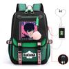 Anime Peripheral Teen Trend Backpack Multifunctional Usb Casual Student School Bag