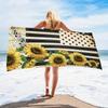 Exotischer Blumendruck Weiches Mikrofaser-Badetuch Groß Wasserabsorbierend Für Strand und Surfen