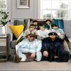 K-pop music group Blanket Flannel Blanket for bed, sofa, Camping, Hiking, Picnic Essentials, gift for family Fan gifts