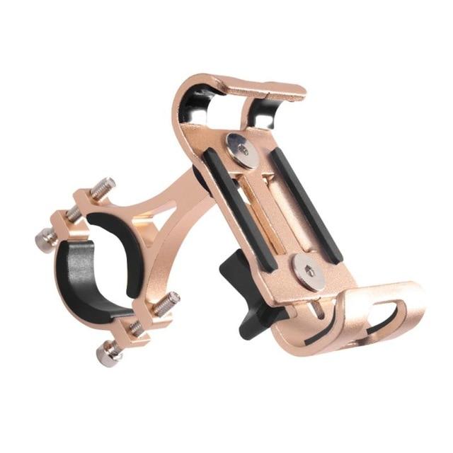 Motorcycle Bike Phone Holder Aluminum Alloy Anti-slip Bracket Bike GPS Clip Universal For IPhone Xiaomi Samsung Car Accessories