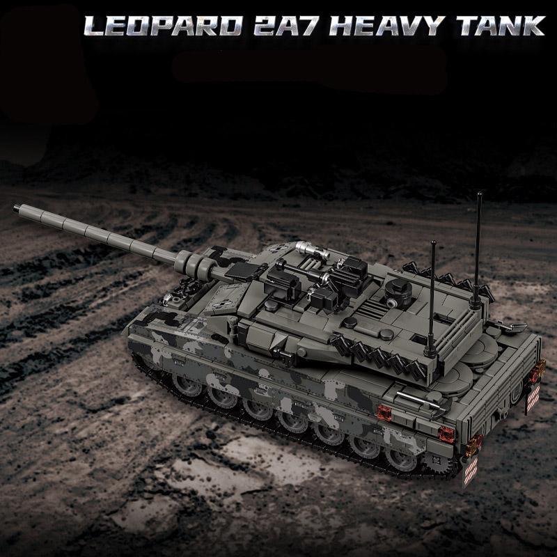 Militär WW2 MOC Leopard 2A7 Armee Kampfpanzer Soldaten Bausteine Steine M1 T90M Panzer Set für Kinder Jungen Geschenke