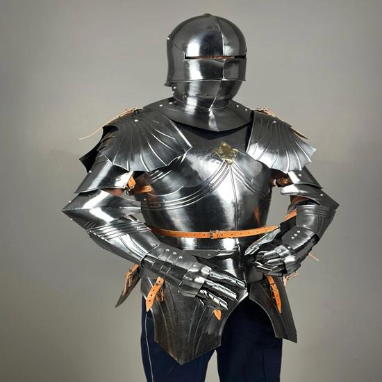 German Gothic Armor Suit Medieval Knight Half Body Armor Suit 15Th Century Larp Cosplay Armor Best Gift For Him