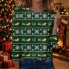 Women's Fashion Christmas Print Crewneck Long Sleeve Pullover Top, Casual Holiday Shirt