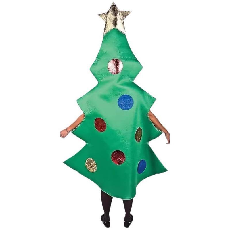 New Christmas Jumpsuit Christmas Tree Styling Clothing Men's and Women's Adult Christmas Tree Clothing