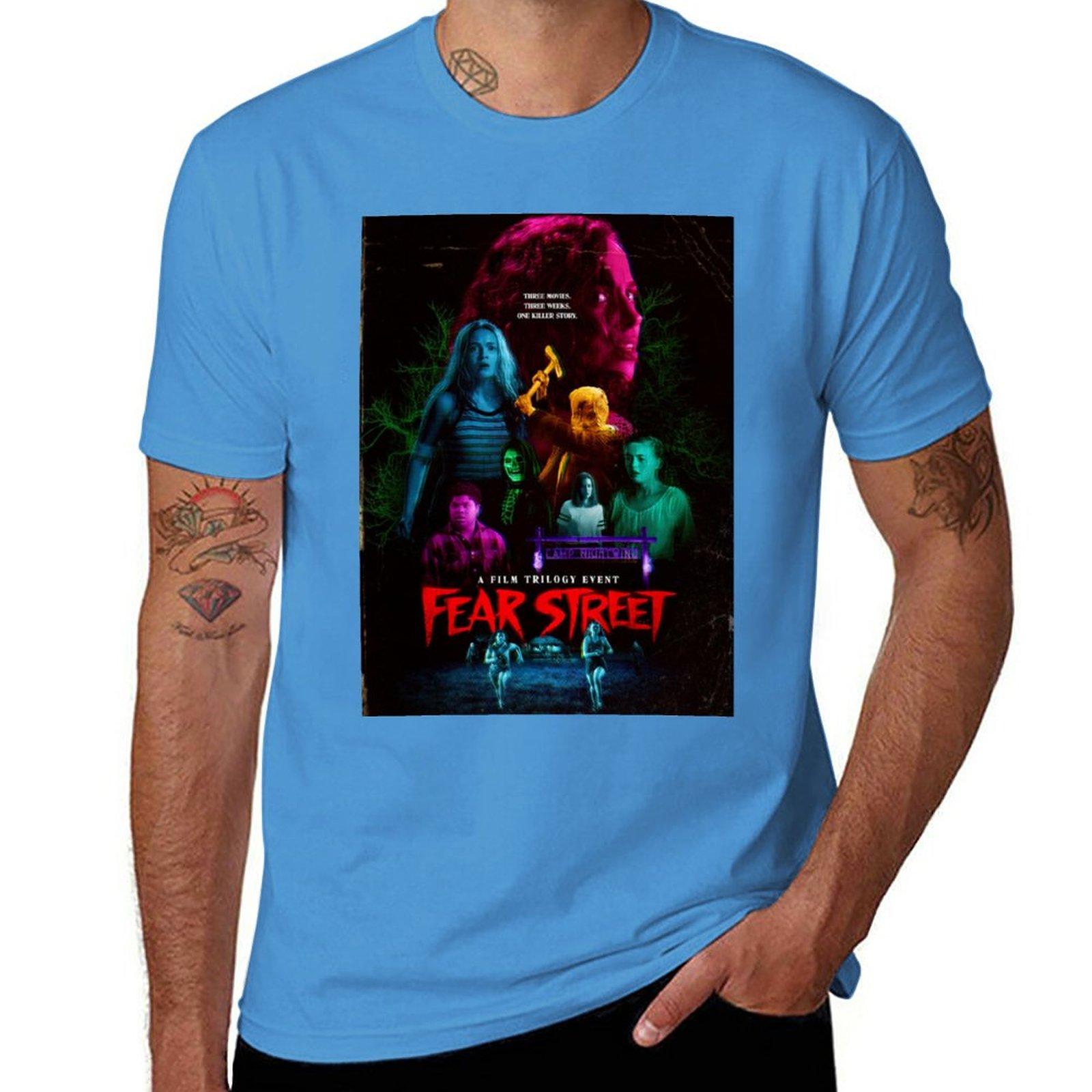 

Fear street TShirt plain Short sleeve tee oversizeds men clothings S
