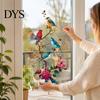 Creative Gifts for Window Decor Watercolor Bird And Flower Cling, Static PVC Waterproof Glass Sticker, Removable Art Pattern Stickers Decors,