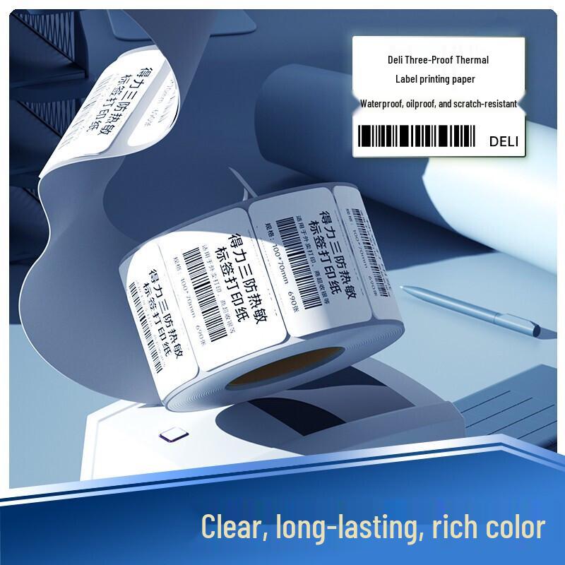 Deli Three-Proof Thermal Shipping Labels