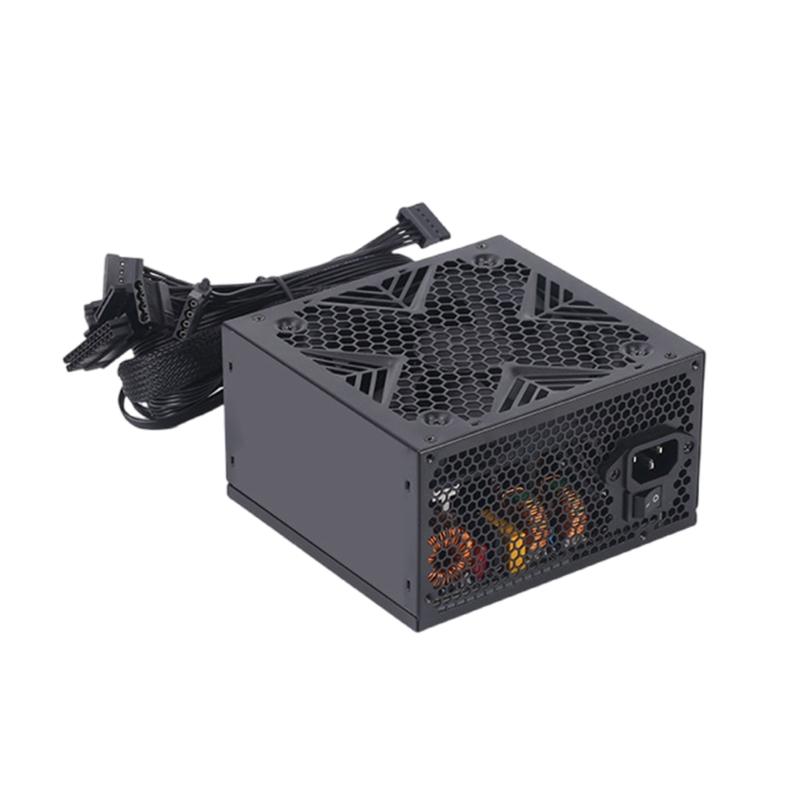 550W/650W/750W Power Supply DC12V for Gaming Computer with Advanced Thermal Management Quiet 120mm FDB Fan