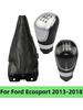 För Ford Ecosport 2013 2014 2015 2016 2017 2018 Manuell Växellådsspaksknopp Damask Stövelskydd Fodral Krage Bilstyling Tillbehör