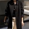 Samei Shirt Collar Tooling Trench Coat, Medium and Long Coat, High-end Spring and Autumn Women's Clothing, New Spring Commuter Long Sleeves