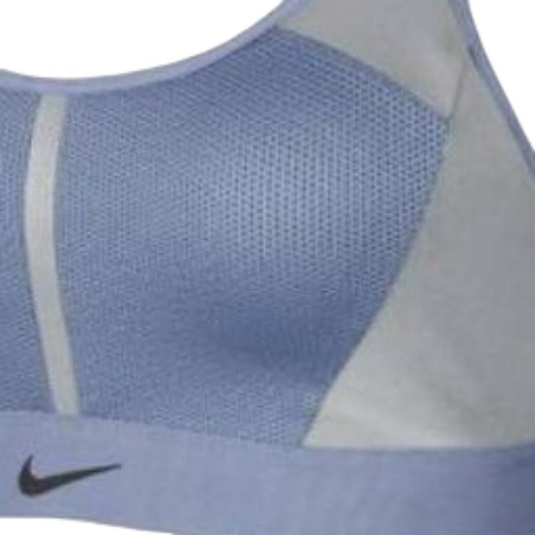 Nike Swoosh Fixed Double Strap Sports Bra Women Underwear Blue BV4910-512