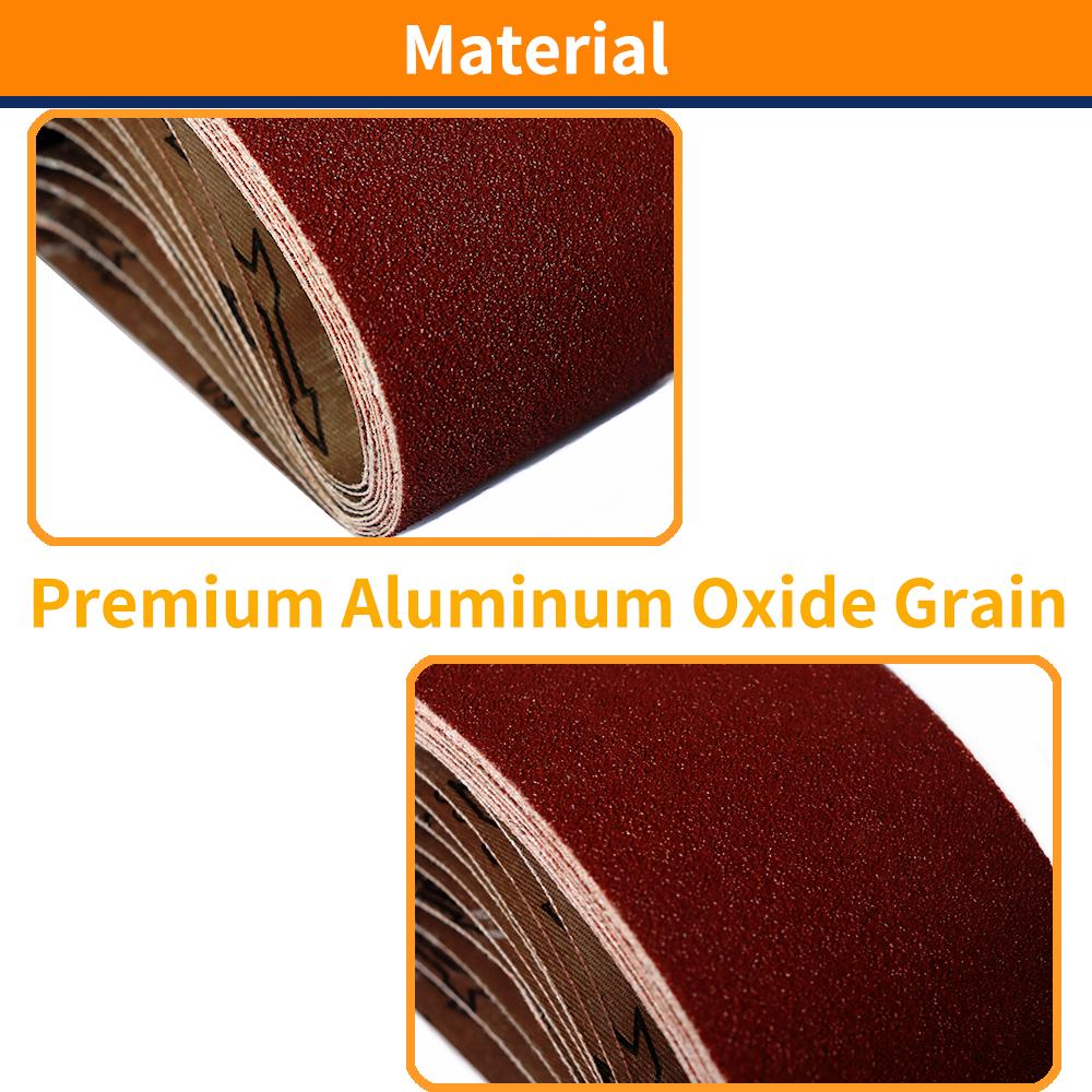 5PCS 457*75mm Sanding Belts 40-1000 Grits Wood Soft Metal Polishing Sandpaper Abrasive Bands For Belt Sander Abrasive Tool
