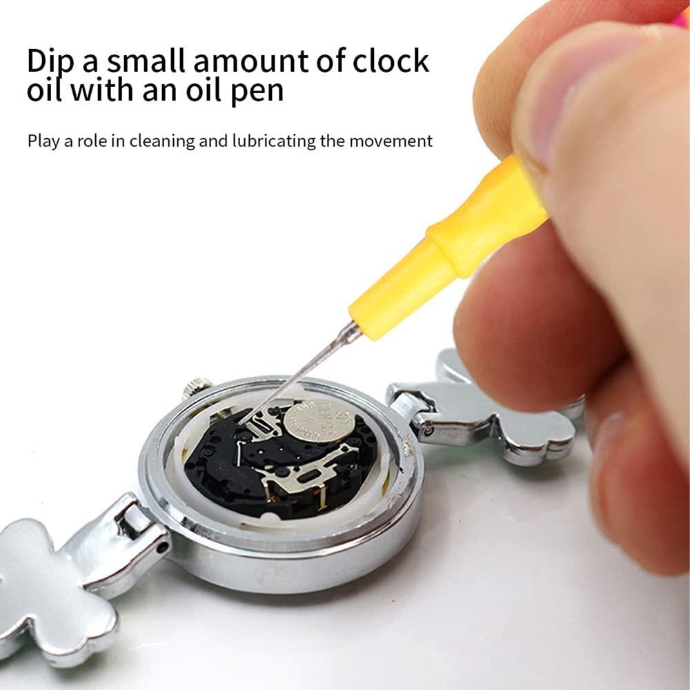 5Pcs 5 In 1 Watch Tool Metal Oil Dish Durable Oiling Tool Watch Making