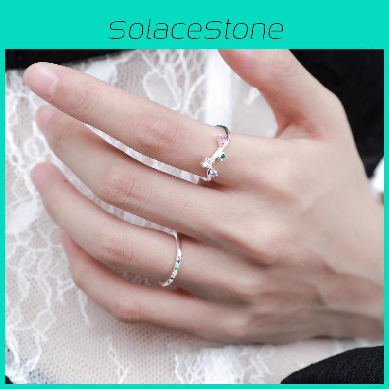 Chic Unique Design Adjustable Copper Ring For Women Featuring Elegant Geometric Shape