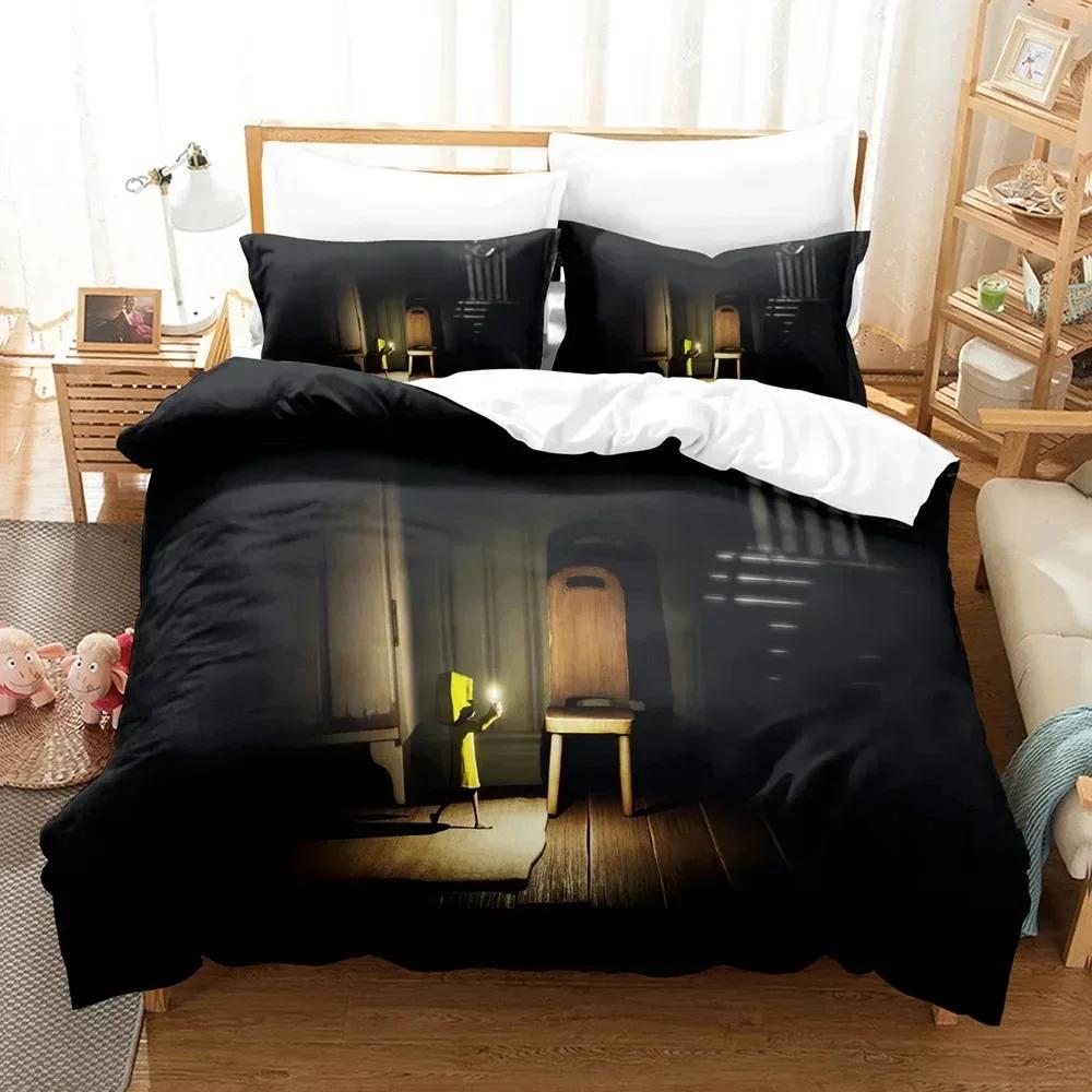 

Comforter Top Game Little Nightmares Bedding Set Printed Bed Set With Bed Soft Single Double Queen Super King Size Comforter (quilt)-EU Single(135*200cm)3pcs