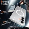 Dla Samsung Galaxy S26+ Magnetyczne Etui Błyszczący Design TPU PC PET Odporne na Upadki Pokrowiec na Telefon