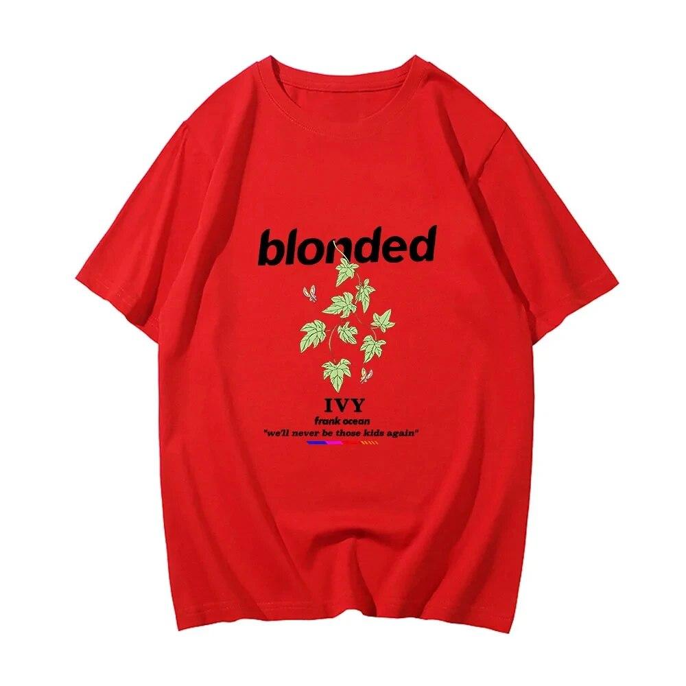 Summer 100% Cotton T-Shirts Blond Hip Hop T-shirt Frank Rapper Unisex New TEE TSHIRT Womens Tops T Shirts Short Sleeve Tshirt