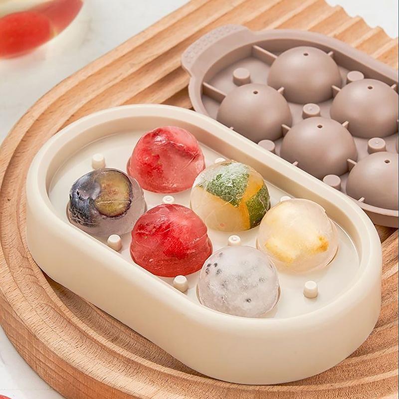 1Pc Silicone Ice Lattice Frozen Ice Cube Artifact Ice Making Mold Household Ice Tray With Lid Easy To Demould Ice Cube Mold