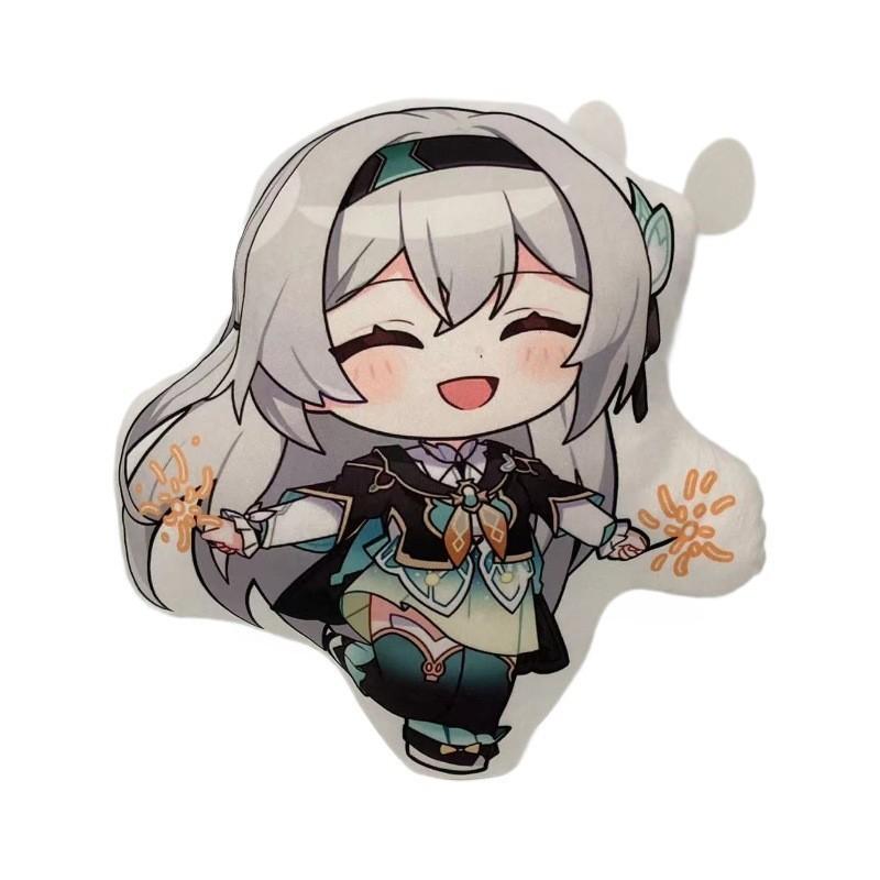 Anime Honkai Star Rail Plush Pillow Soft Crystal Velvet Hugging Cushion 45cm
