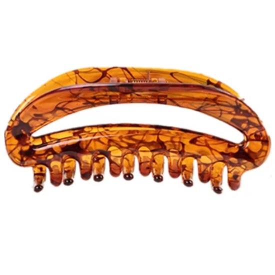 10cm Long Hair Claw Crabs for Hair Girls and Women Hair Clips Hair Accessories Brown Color Middle Aged Women Hairstyle