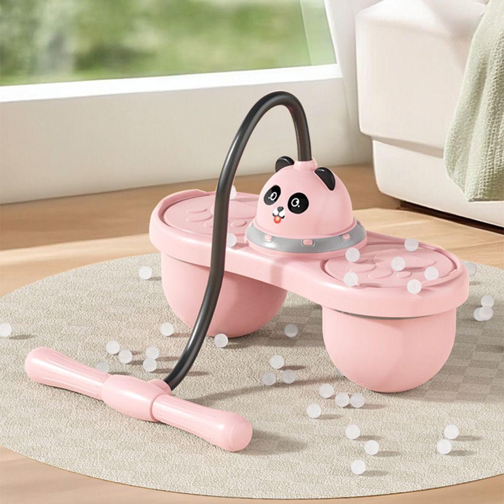 Kreslený Panda Skákací Míč Hračky s Rukojetí Elastický Balanční Míč Hračky Odrazová Hračka