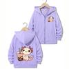 Funny Stylish Casual Hoodie Axolotl Jacket for Boys Girls Zipper Spring and Autumn Trendy Animal Cartoon Sweatshirts Zip Up
