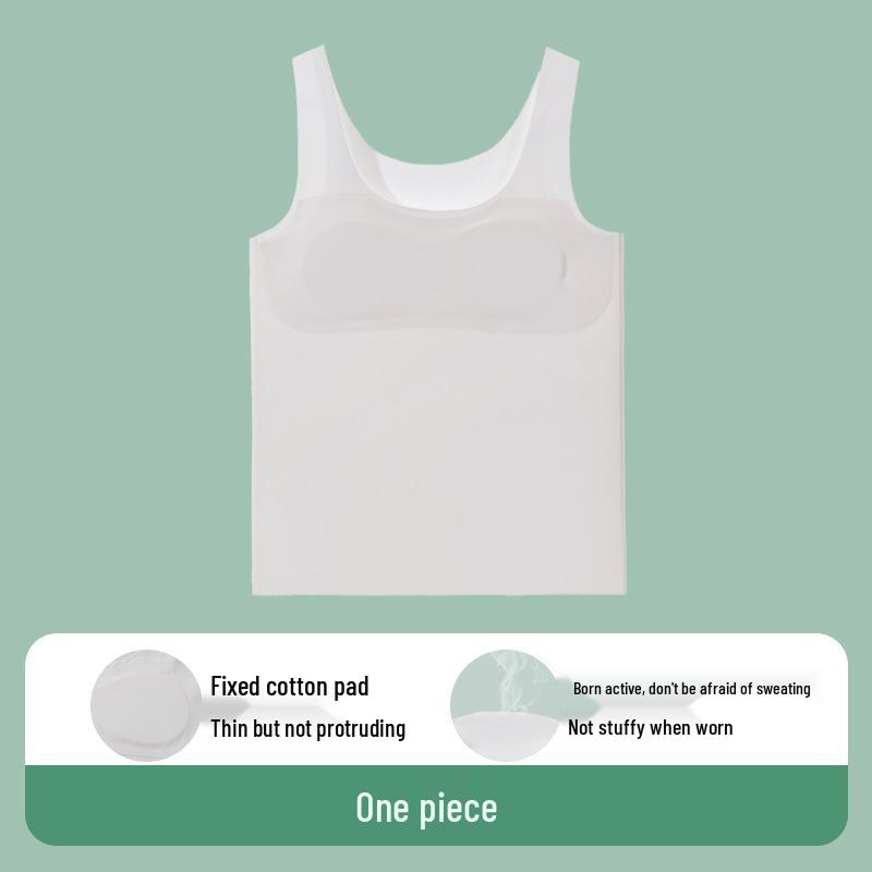 Bezešvá hedvábná tílka pro dívky, věk 10+, proti prosvítání bradavek, spodní prádlo pro dospívající