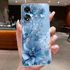 Case For OPPO A78 4G 5G A98 F23 A1X Flower Butterfly Phone Cases For Oppo A98 Soft Silicone Capa Transparent TPU Jelly Cover