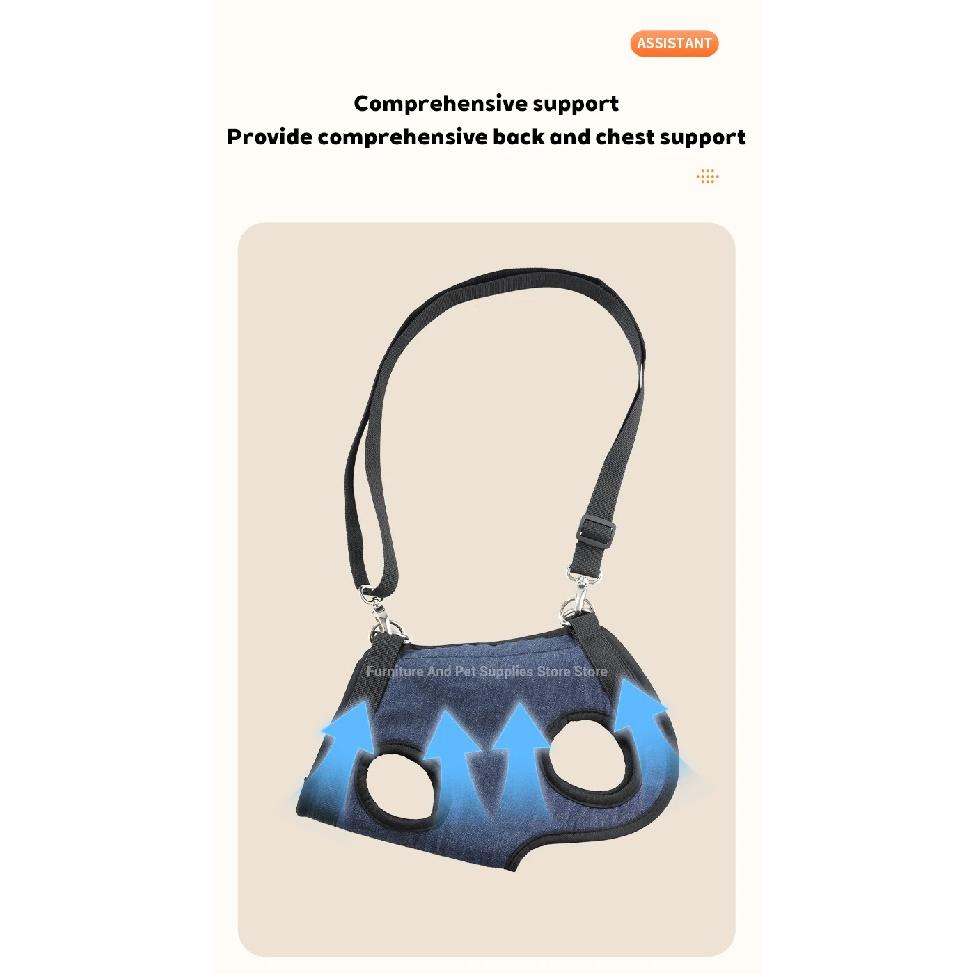 Pet Dog Traction Rope Auxiliary Strap Trimming Nail Beauty Clothing Pet Beauty Hammock Single Shoulder Handheld Chest Strap
