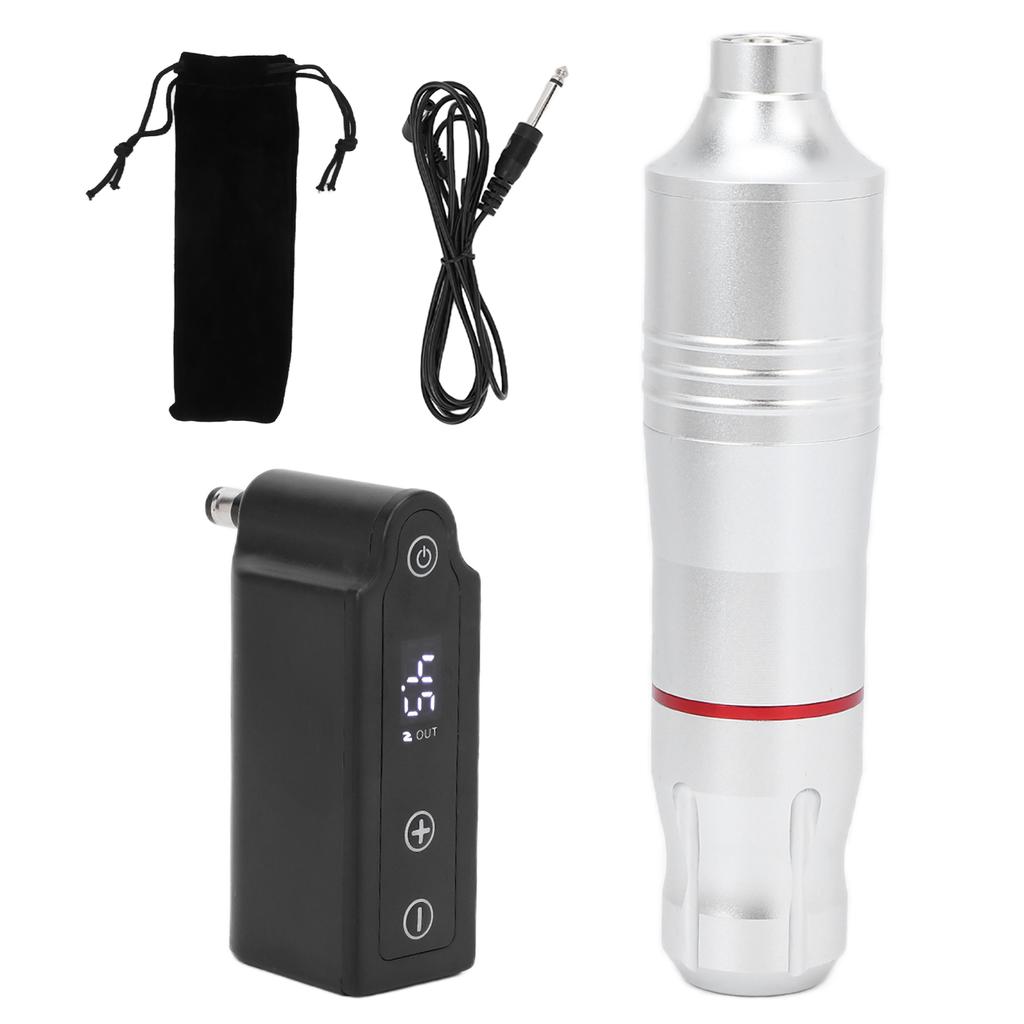 Tattoo Pen Tattoo Machine Kit with Lightweight Wireless Power Supply for Tattoo Eyebrows and