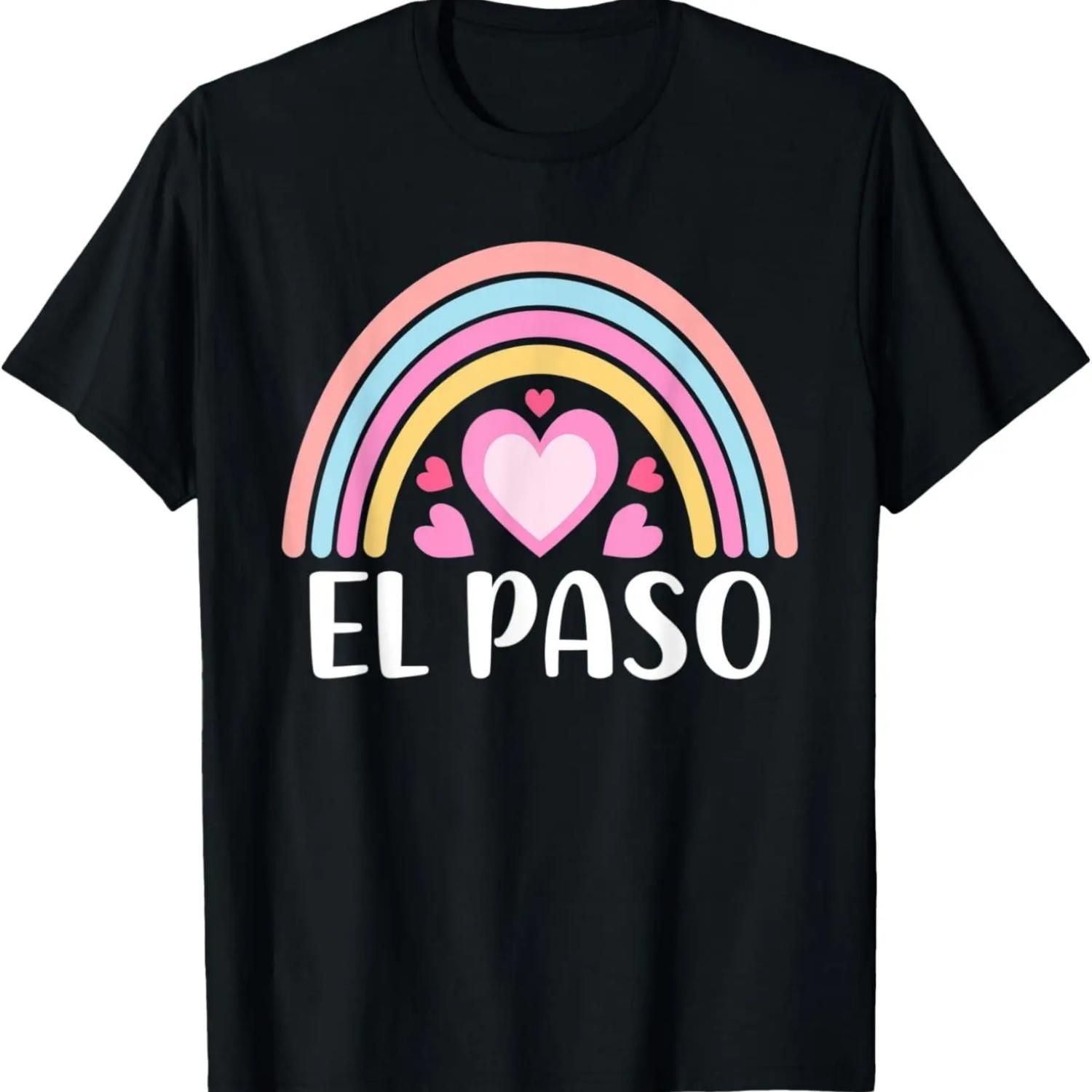 El Paso Texas for Women Rainbow T-Shirt S