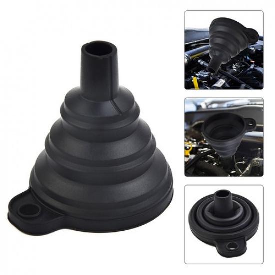 Car Funnel Accessories Diesel Fluid Change Fill Oil Fuel Petrol Silicone
