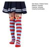 Kids' Christmas Socks Reindeer Plush Striped Knee-High Stockings Over Knee Socks Festive Holiday Wear for Boys Girls
