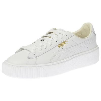Basket Platform Core White Gold Women Sneakers 364040-04