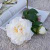 Handmade 2 Heads Peony Flowers Silk Peony Flower Bouquet Artificial Peony Flowers  Hotel