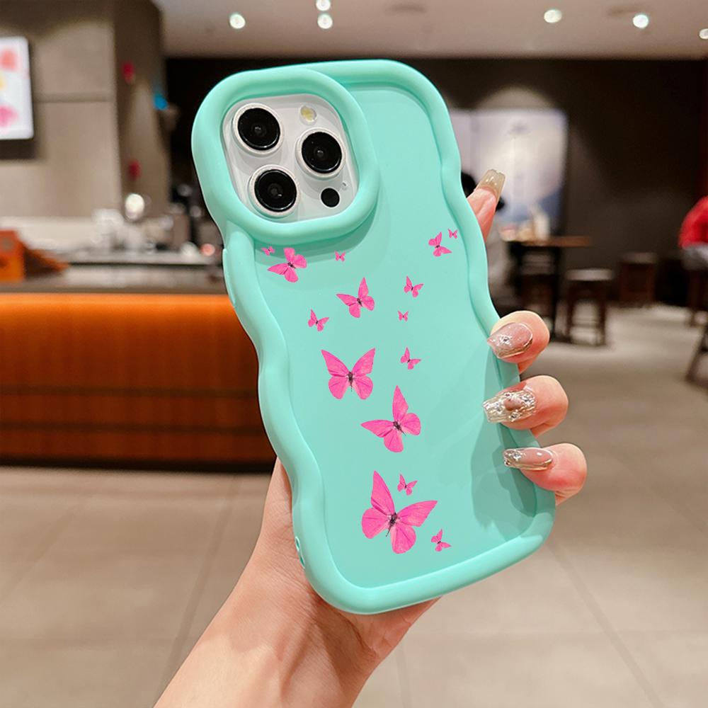 Macaron Soft TPU Phone Case for Xiaomi Poco X3 X5 X6 M6 Pro Redmi 10c 12C 13C Redmi Note 9 10 11 12 13 Pro 10s 11s 12s Cover Ae58 Butterfly art design