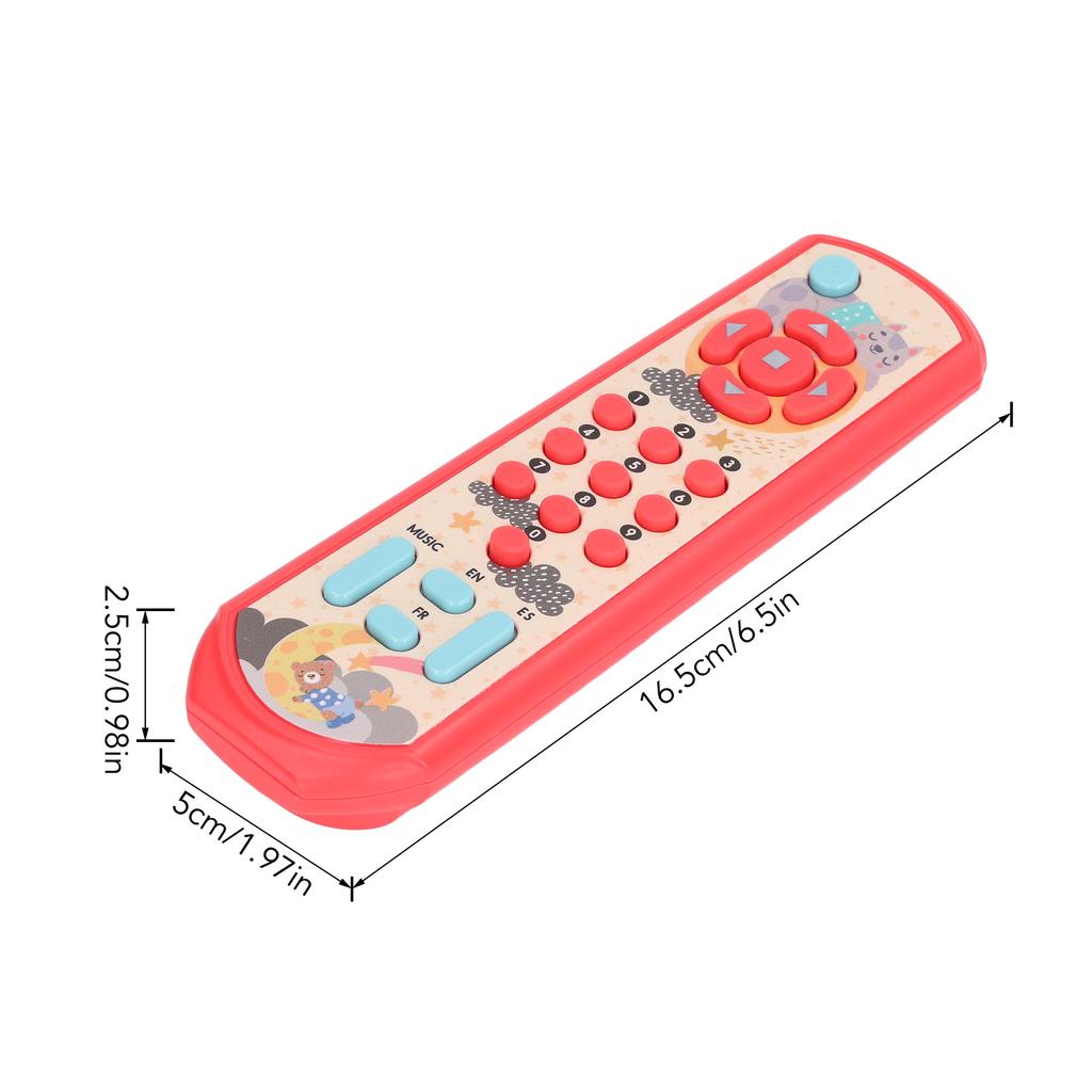 TV Remote Control Toy Baby Simulated Remote Control Toy with Sound and Light for Early Education Learning