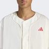 adidas Loose Fit Stadium Mesh Baseball Shirt 5 Button Closure