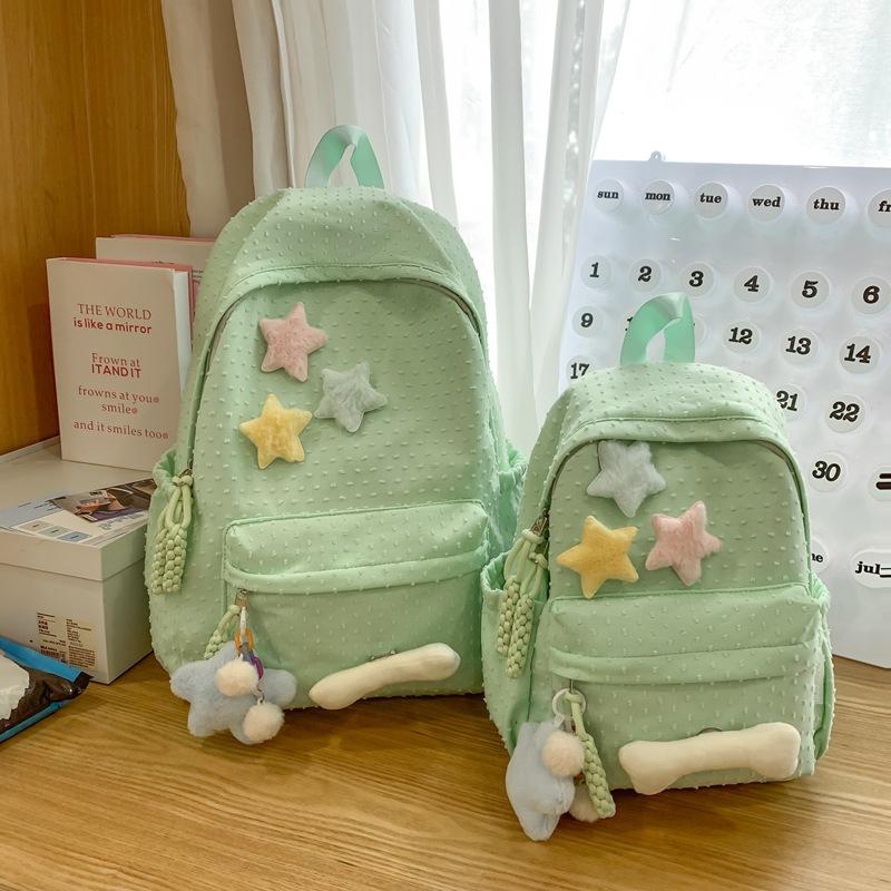 schoolbag schoolbag female middle school student high school student college student simple popular cute pentagram bone backpack female small fresh